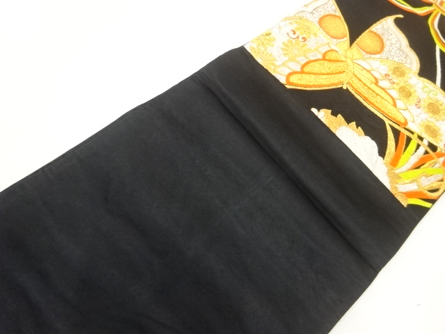 7344426: JAPANESE KIMONO / ANTIQUE FUKURO OBI / SILK / WOVEN